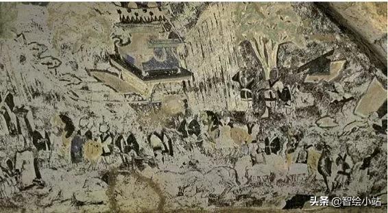 餐厅工业风国潮壁画,18d浮雕壁画国潮