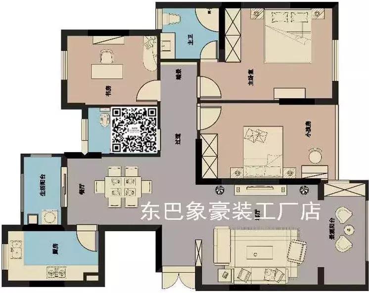 100㎡以上基础户型需要怎样的设计能达到完美呢？我们来看一下~