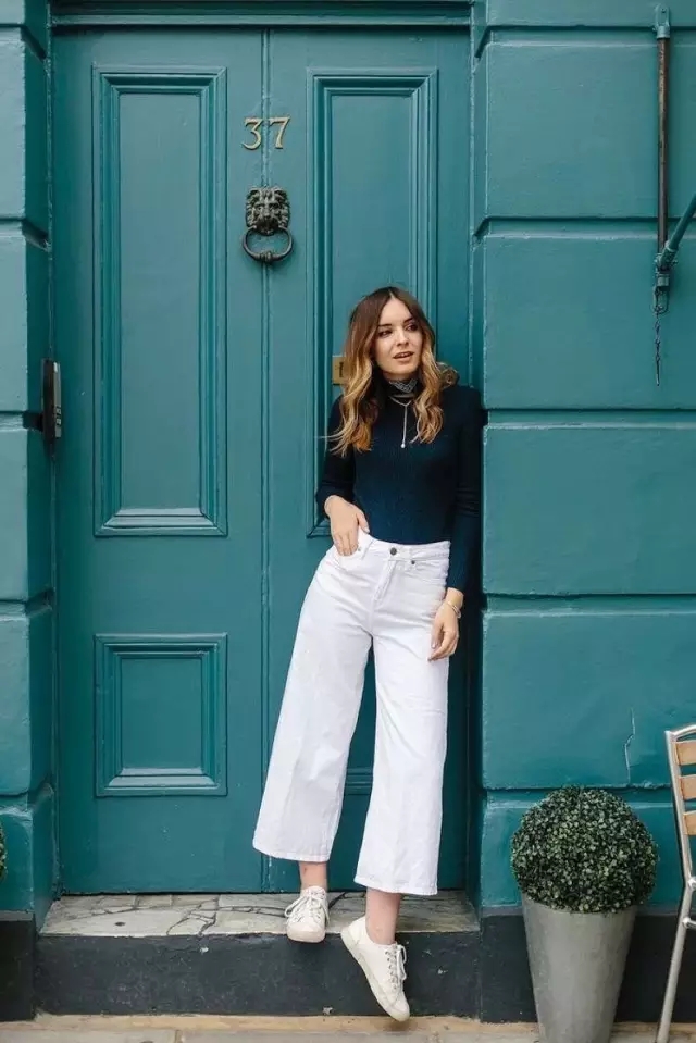 粗腿个子矮的女孩适合的休闲裤子,158女生显高裤子