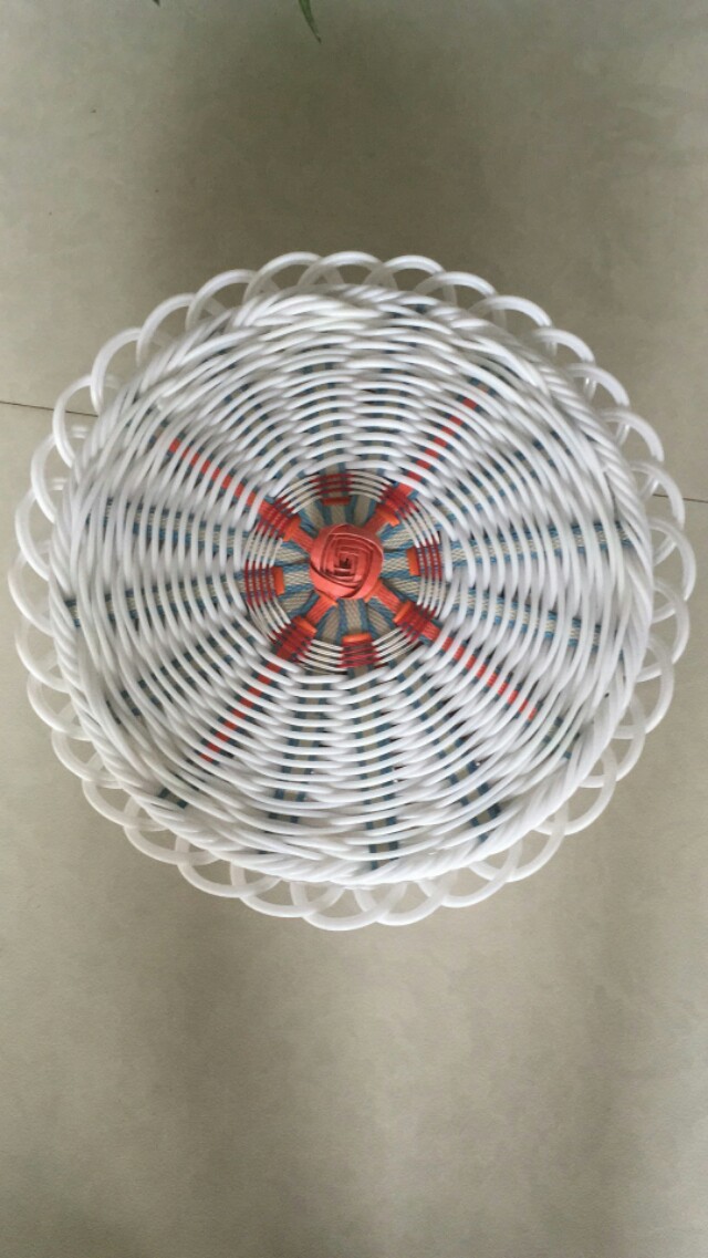 手工编织筐子立体花样图案教程,编筐图解