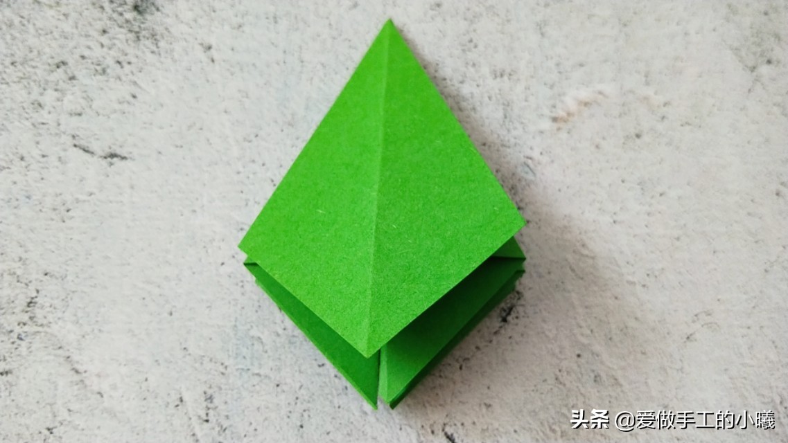 儿童手工折纸圣诞树,折纸圣诞树立体贺卡