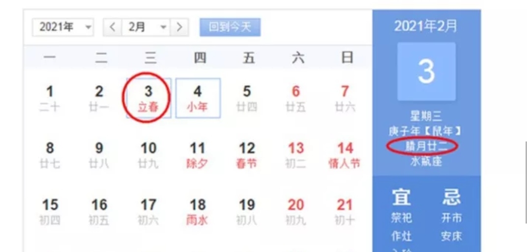 2020年两个立春2021年几个立春,2020年两个立春都是什么时候