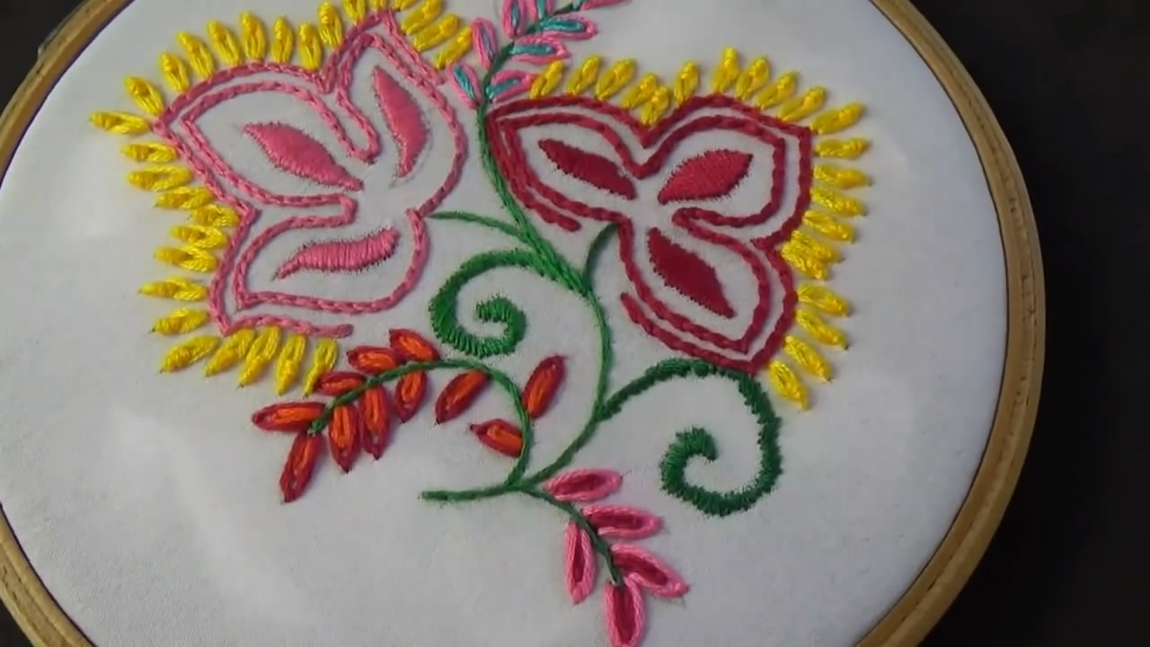 手工刺绣的花怎么绣,手工刺绣小花朵怎么绣好看