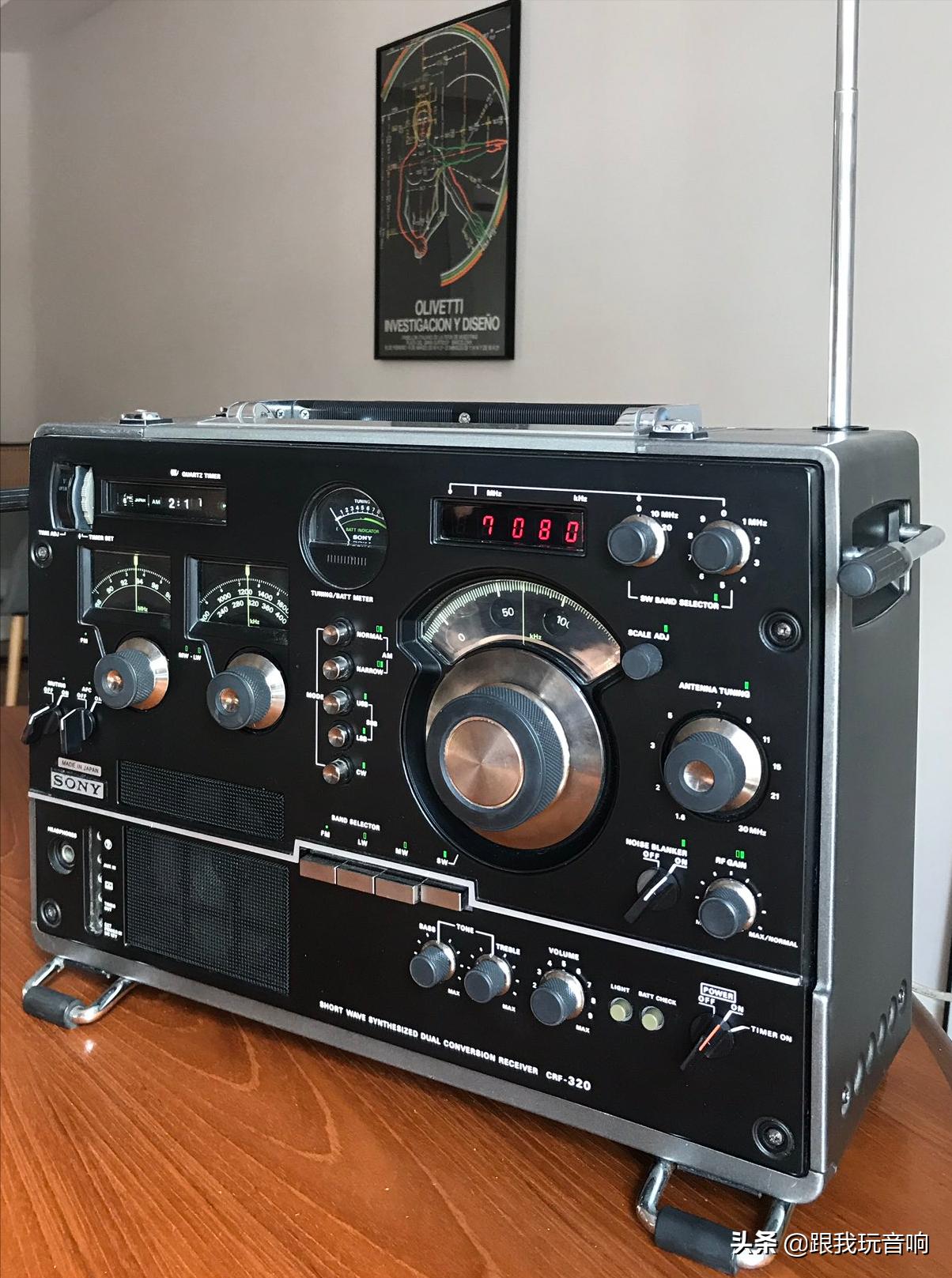 索尼经典全波段收音机,索尼八十年代