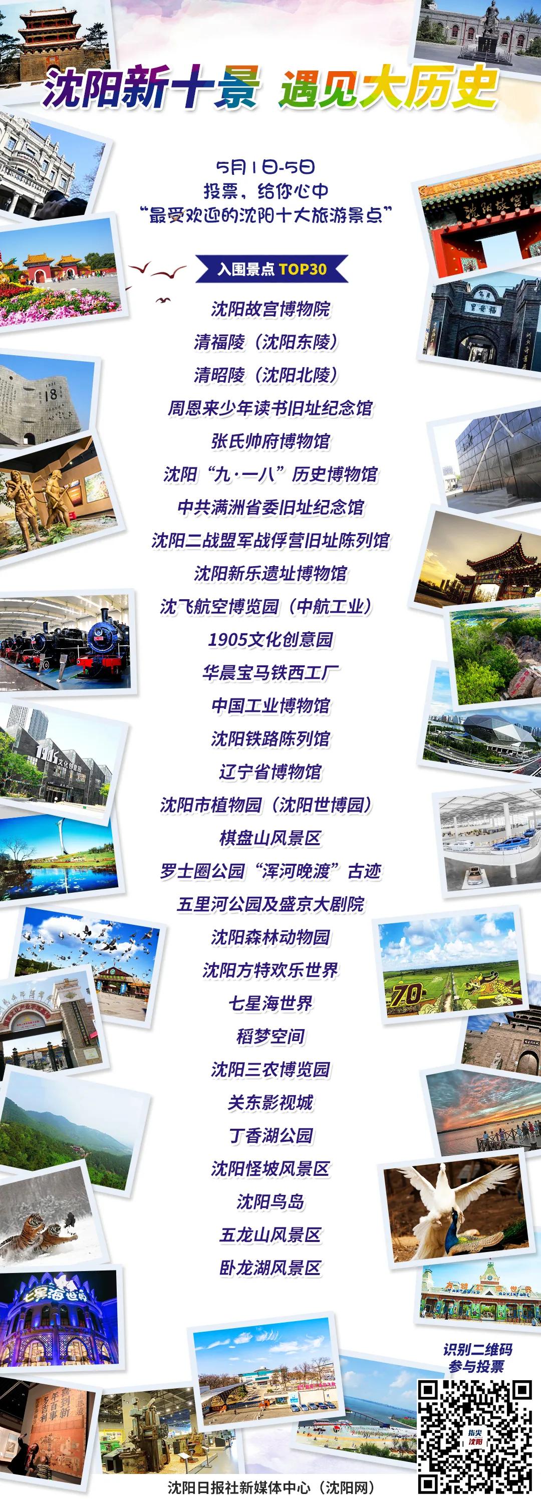 沈阳十个最受欢迎的景点是哪些,沈阳有哪些免费好玩的旅游景点