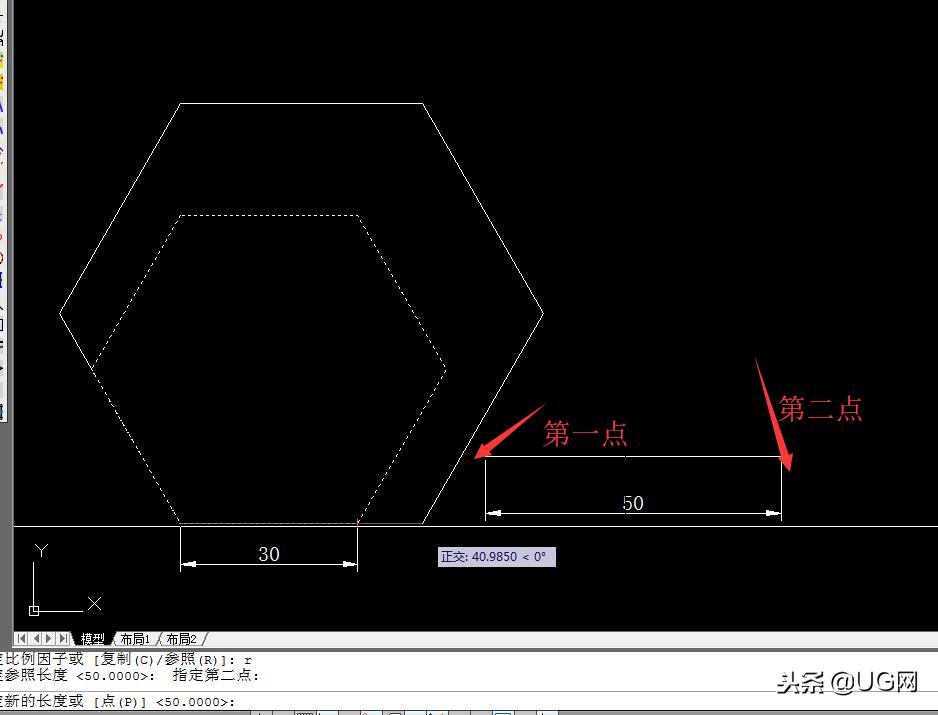 cad参照底图怎么用sc调尺寸,cad快捷键sc配合r怎么使用
