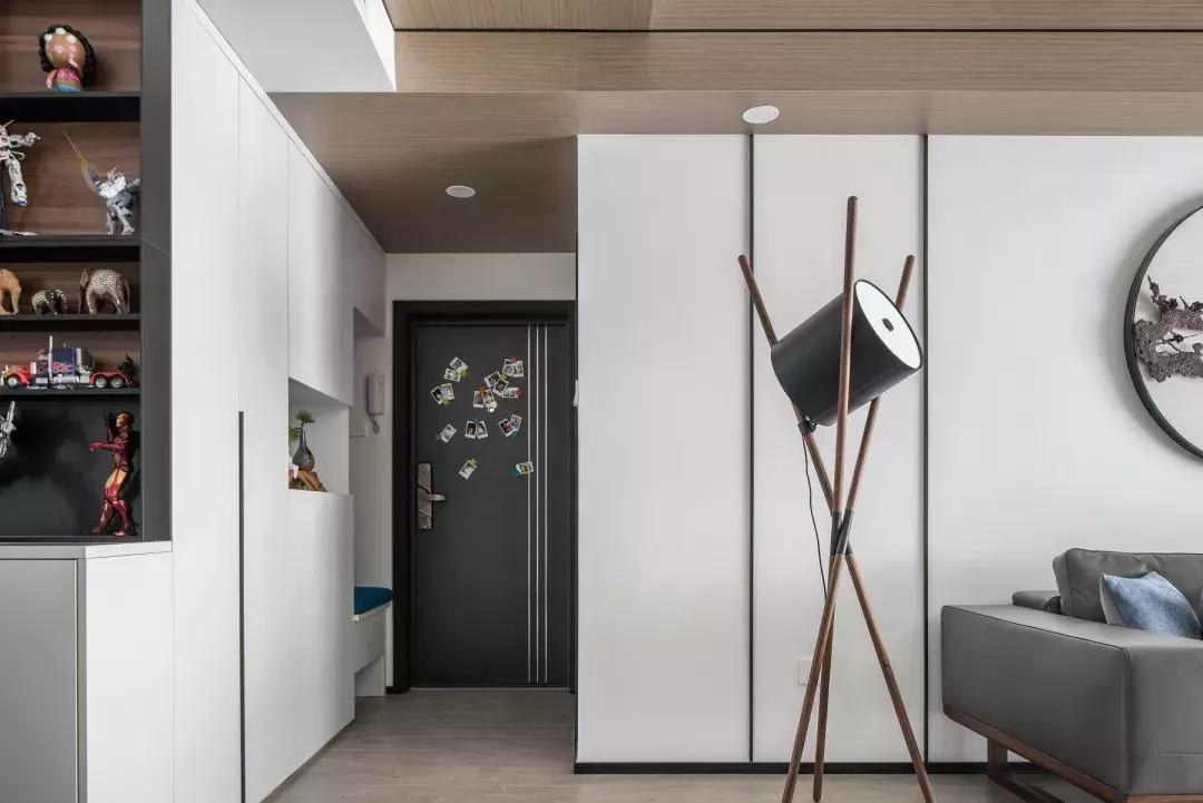 现代轻奢装修样板房140平高级灰,现代轻奢装修风格高级灰97平方