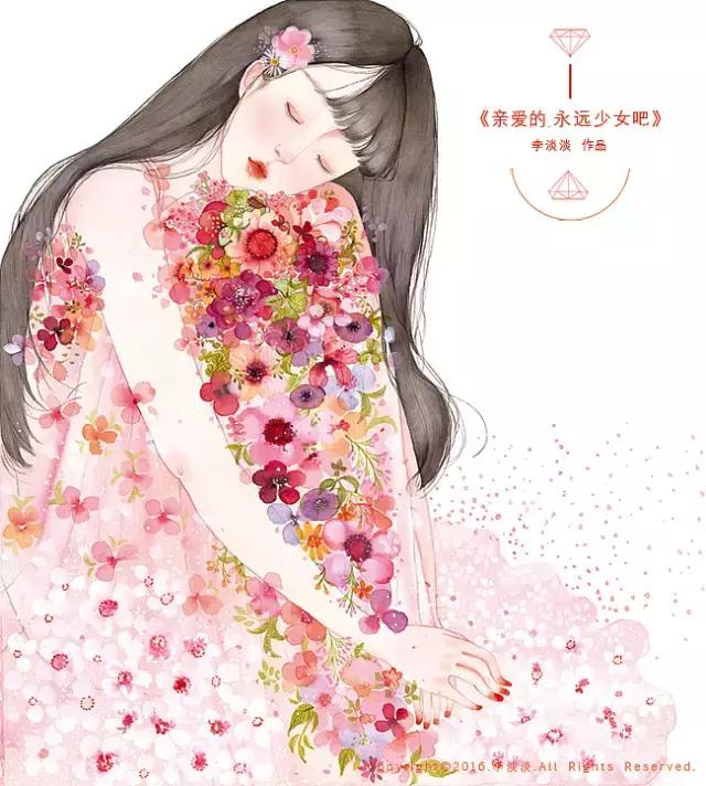 自己做ins插画卡片少女心 (少女心简单插画可爱小图案)