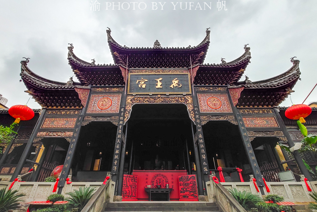 重庆湖广会馆古建筑群效果图绘制,重庆湖广会馆禹王宫大殿简介