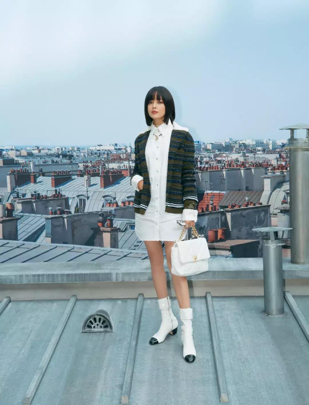 香奈儿新款手袋街拍,香奈儿经典手袋粗花呢