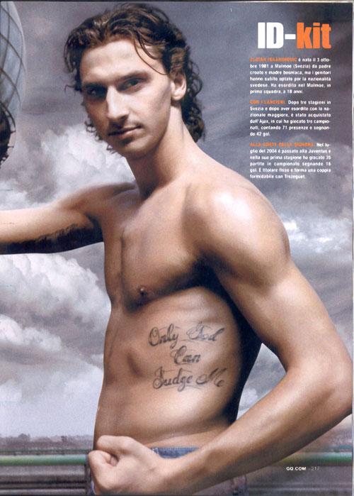 伊布拉希莫维奇背后纹身,伊布拉希莫维奇纹身壁纸