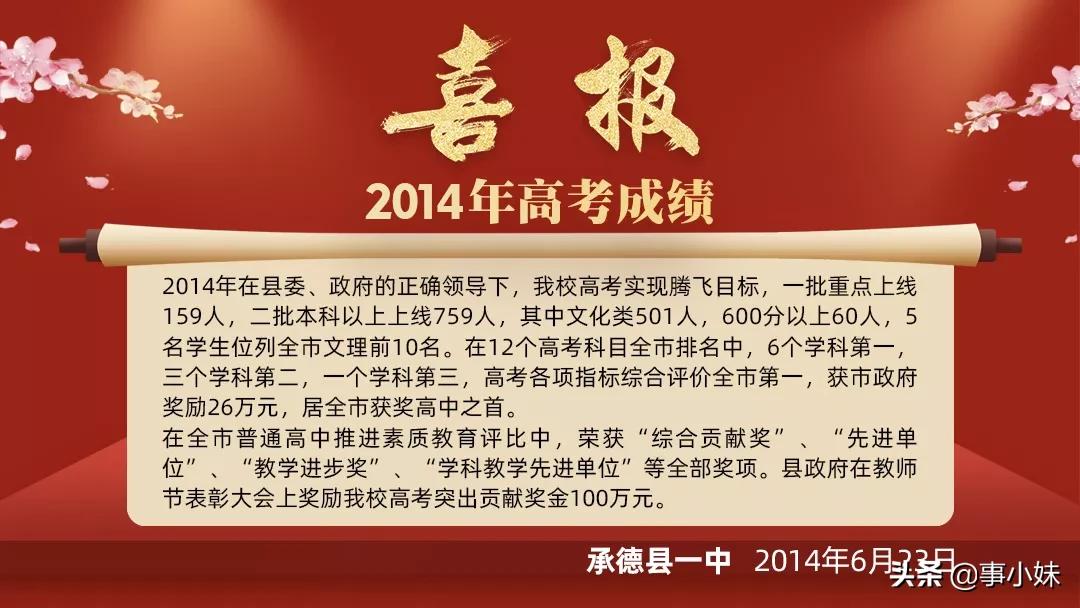 如果,你是承德县一中人