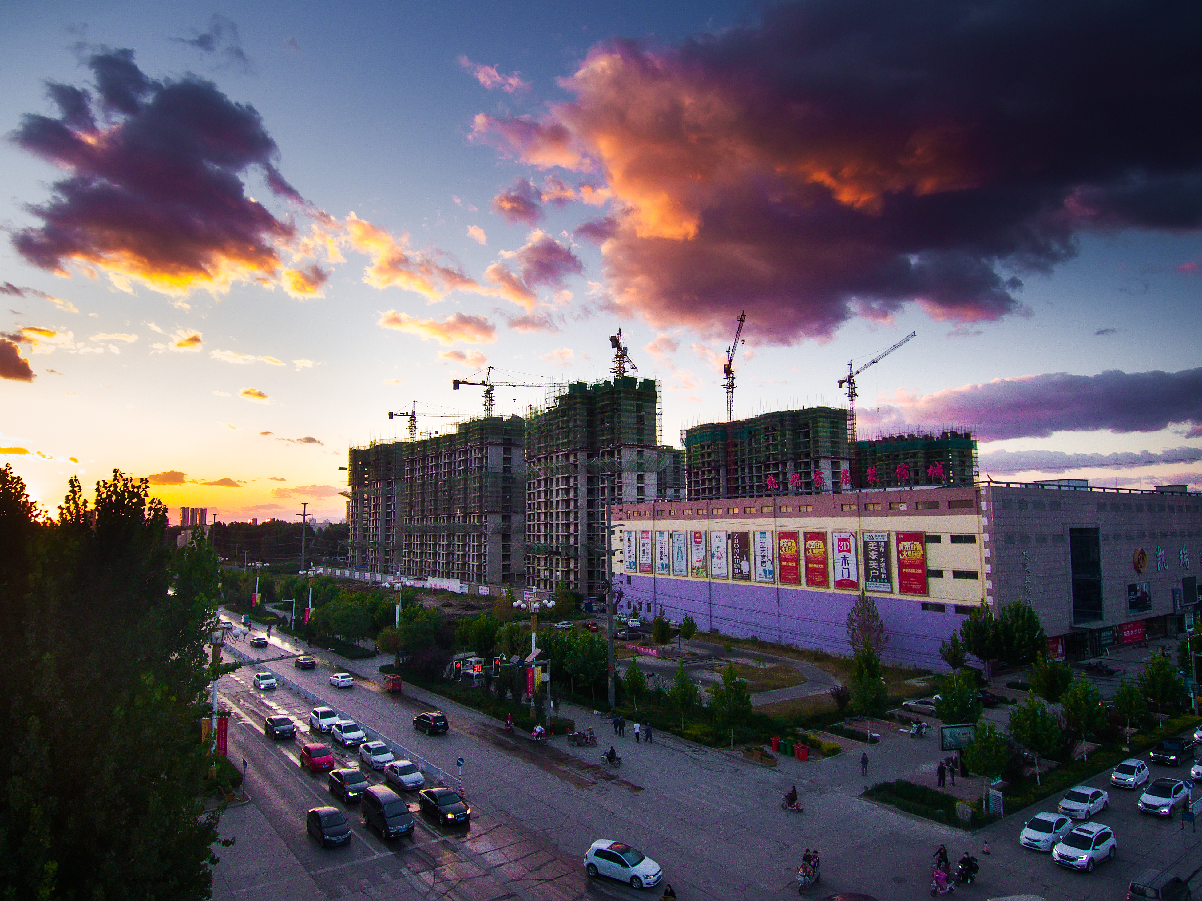 曲阳县城全景视频,曲阳县城高清地图