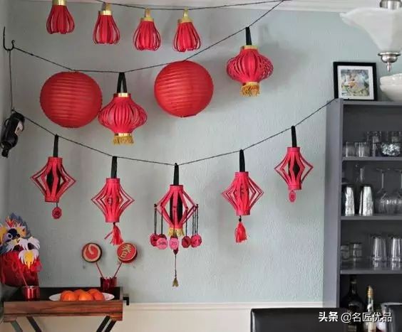 过年灯笼手工制作挂门边,灯笼手工制作春节小灯笼