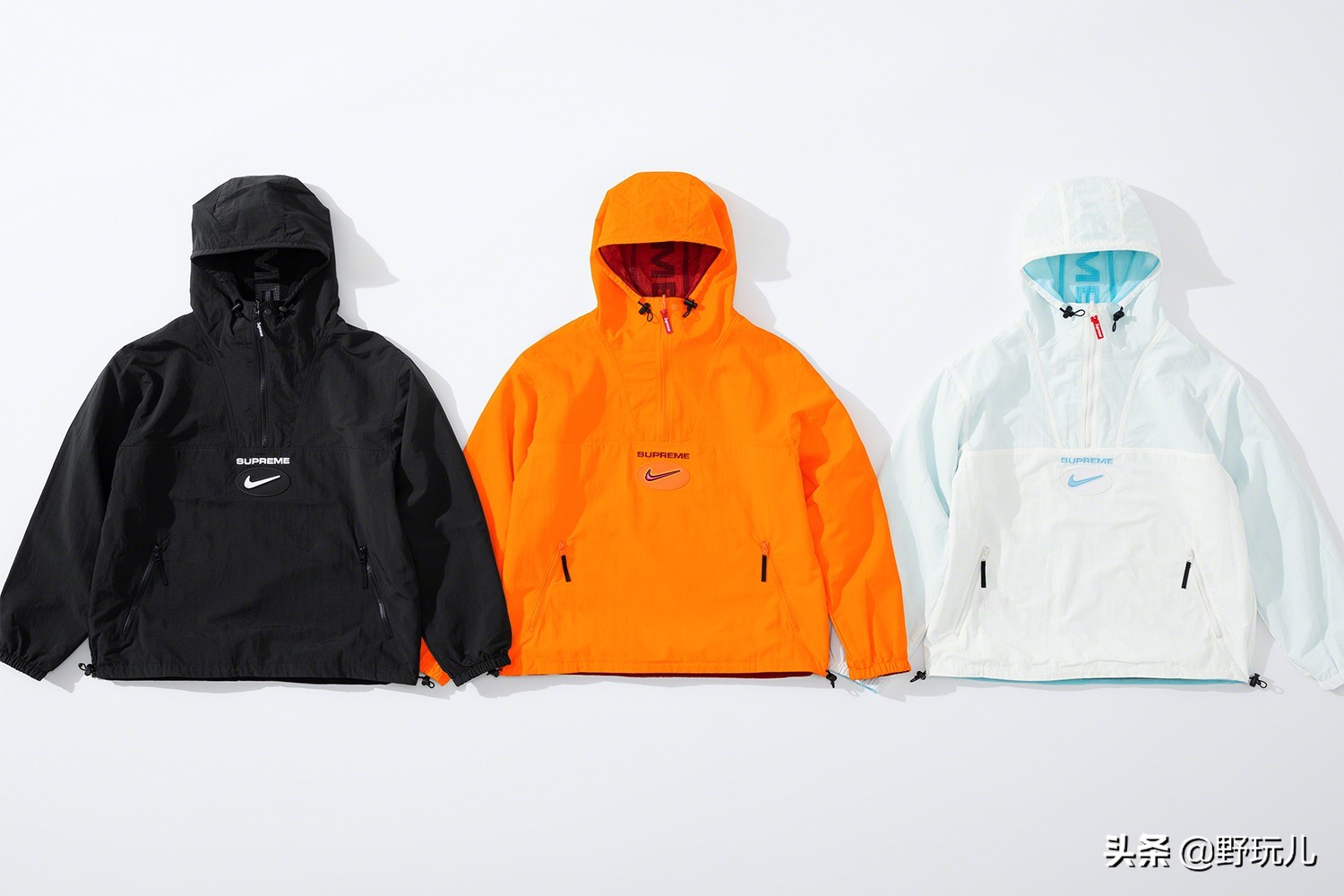 耐克supreme联名两面穿,nikexsupreme双面夹克