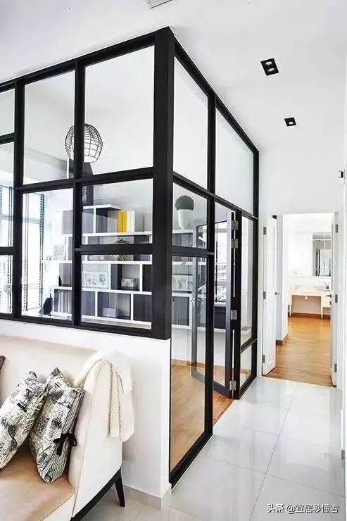 装修玻璃隔断效果图大全小户型,小户型卫生间玻璃隔断