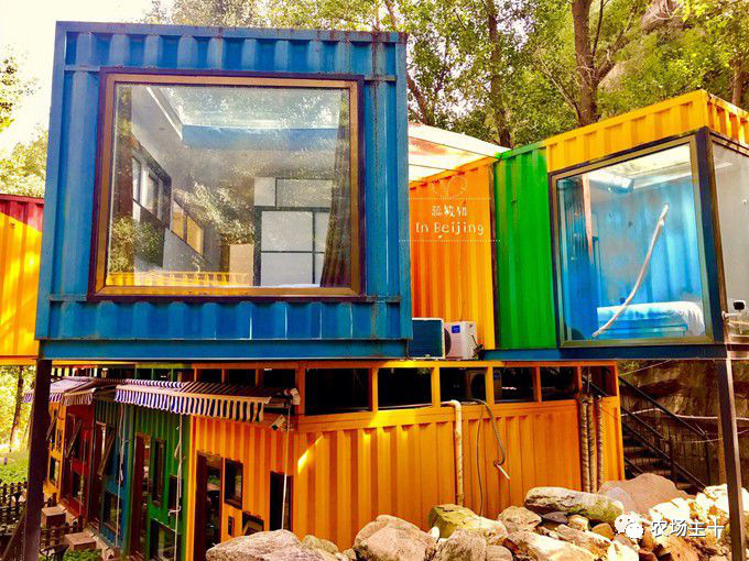 大型农场建造,家庭农场可以放置集装箱做民宿