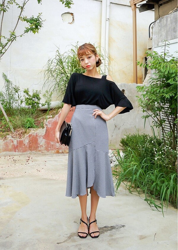 中长半身裙套装搭配,a字裙半身裙秋冬款中长搭配