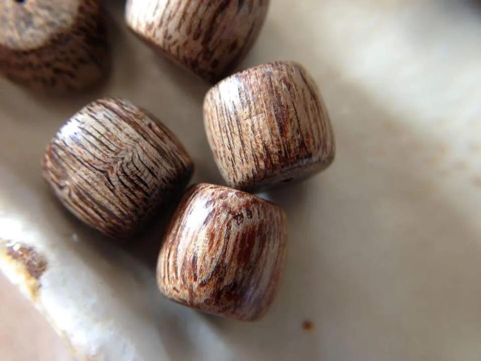 富森红土黄油桶形念珠