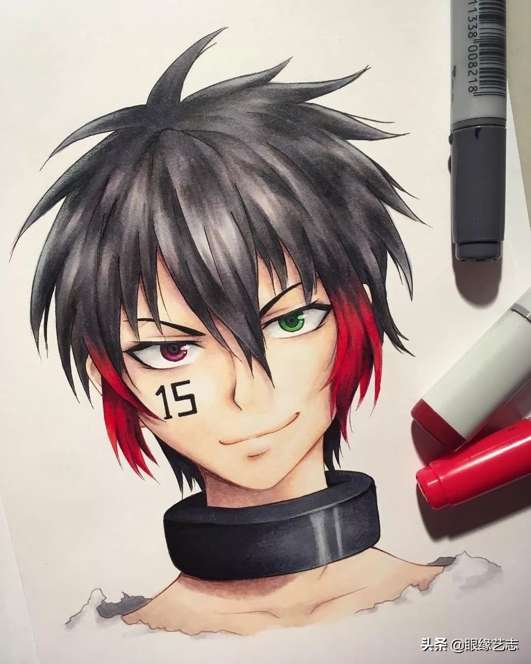 用touchmark马克笔画动漫人物,马克笔手绘动漫人物女生临摹素材