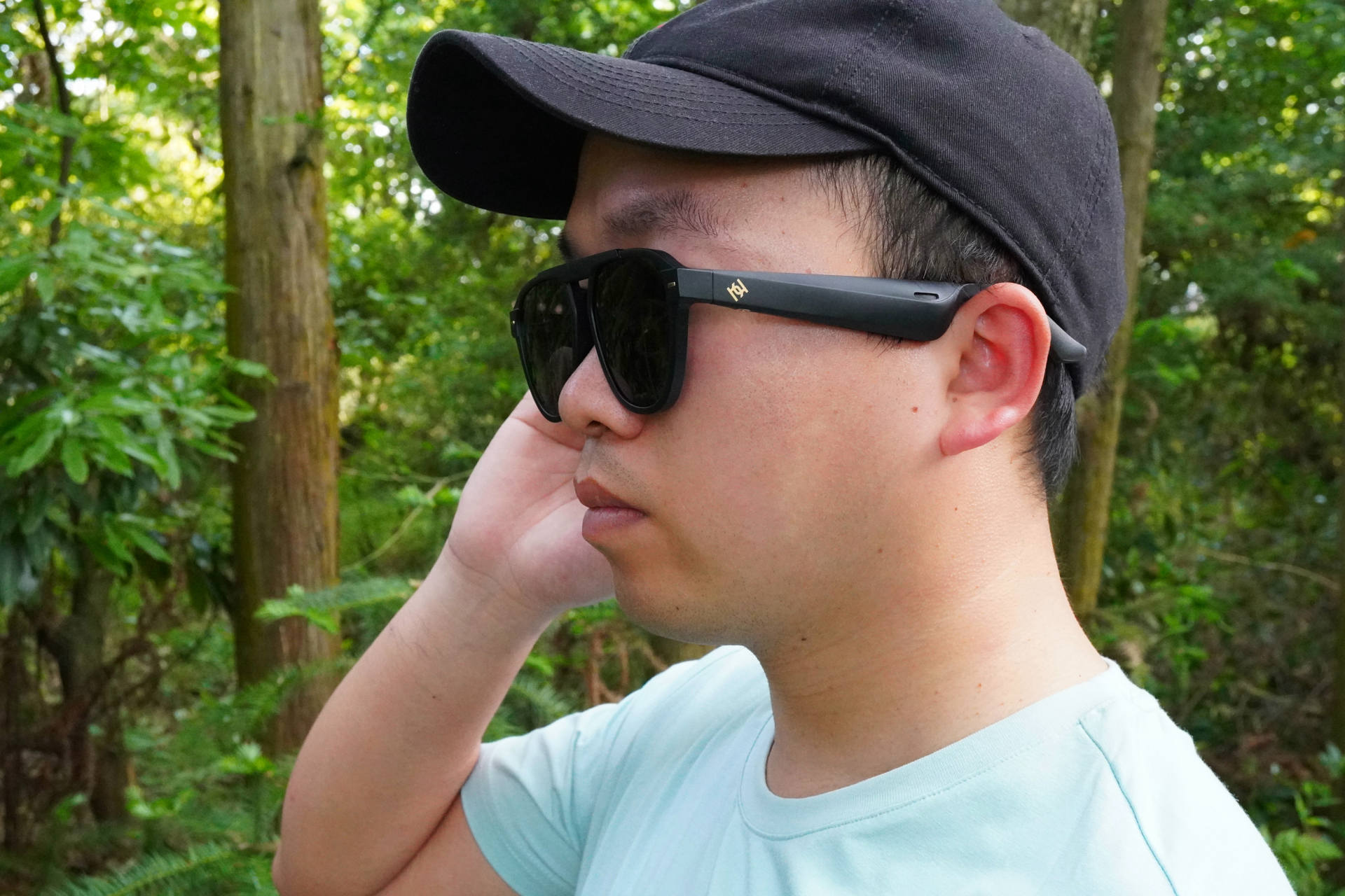 听歌打电话的眼镜,海伦凯勒眼镜偏光防紫外线墨镜