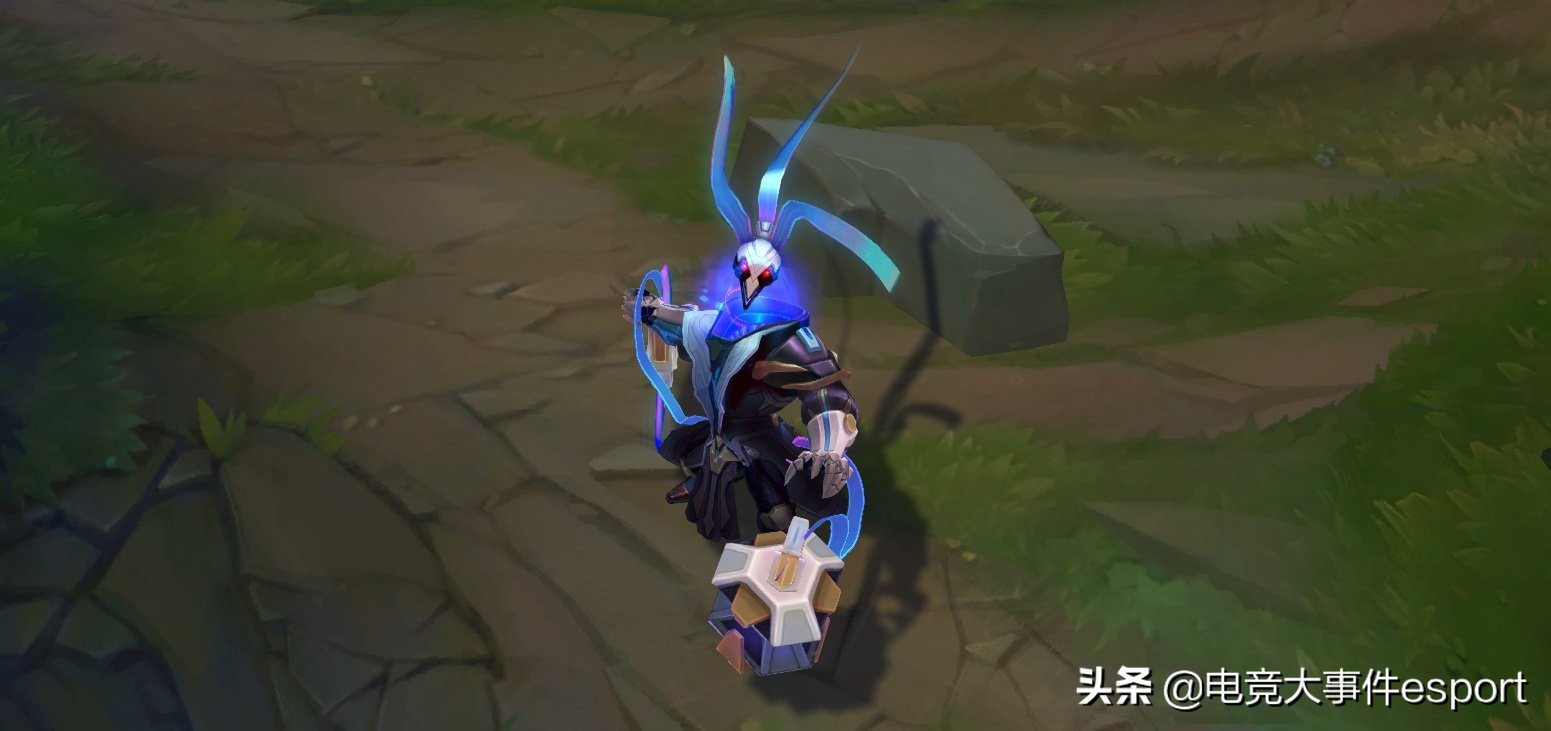lol手游锤石未来战士皮肤技能特效,lol未来战士锤石