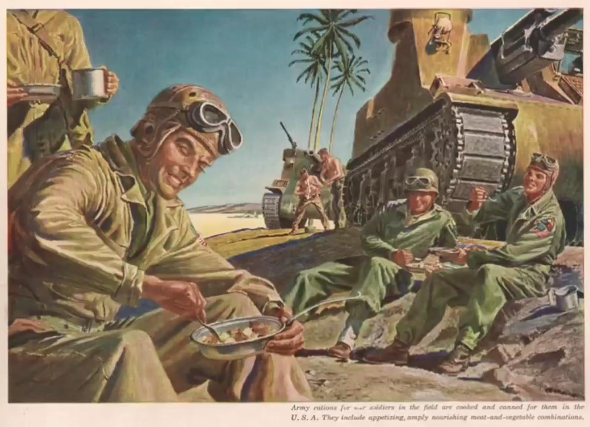 美国大兵吃的什么口粮,美国大兵吃军粮