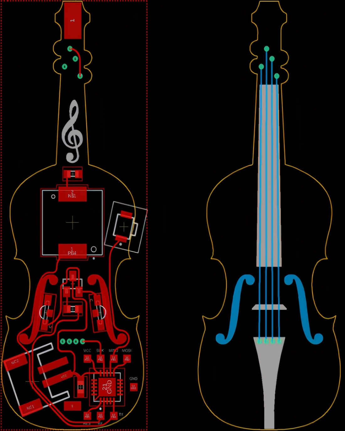 手臂上的小提琴,指尖上的手风琴