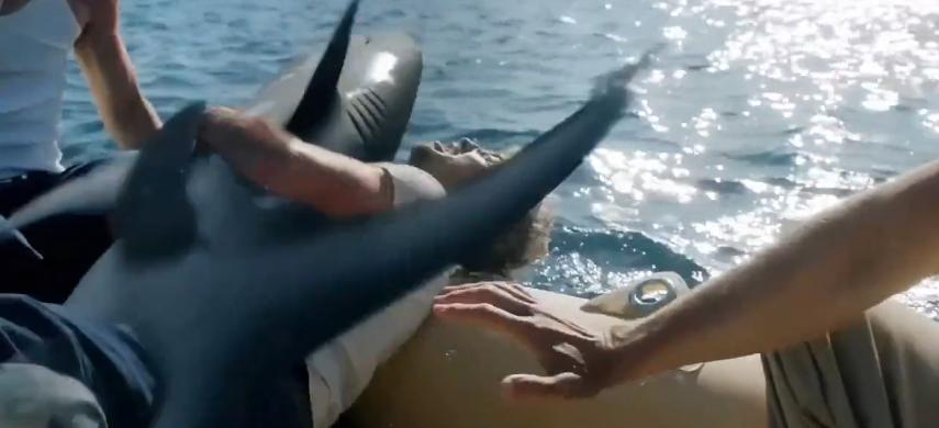 士兵被困海岛上,士兵被困在海上吃鲨鱼