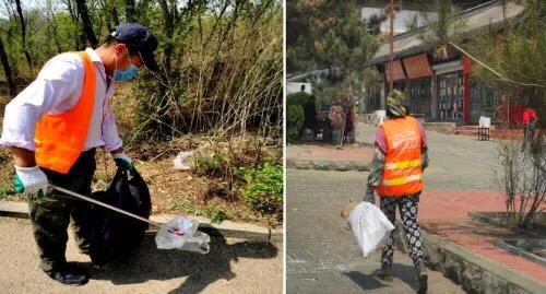 调兵山：移动的“黄马甲”，假期里环境卫生的坚守者
