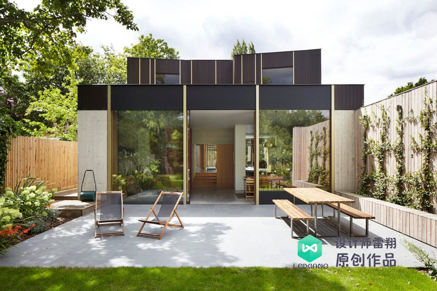 庭院防腐木颜色搭配效果图,庭院怎么铺装防腐木