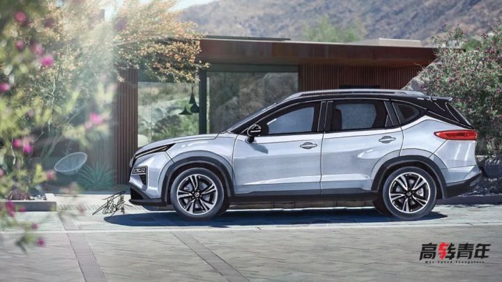 日产全新一代奇骏效果图,全新日产奇骏实车图曝光