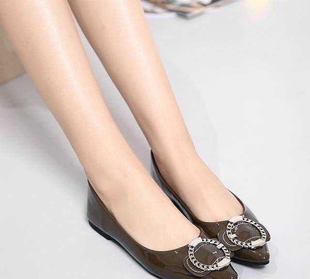 软底女单鞋秋新款浅口百搭,2022春款女浅口平底女单鞋