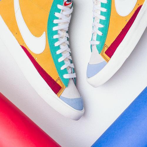 nikeblazer是第一双篮球鞋吗,nikeblazerlowacronym联名上脚