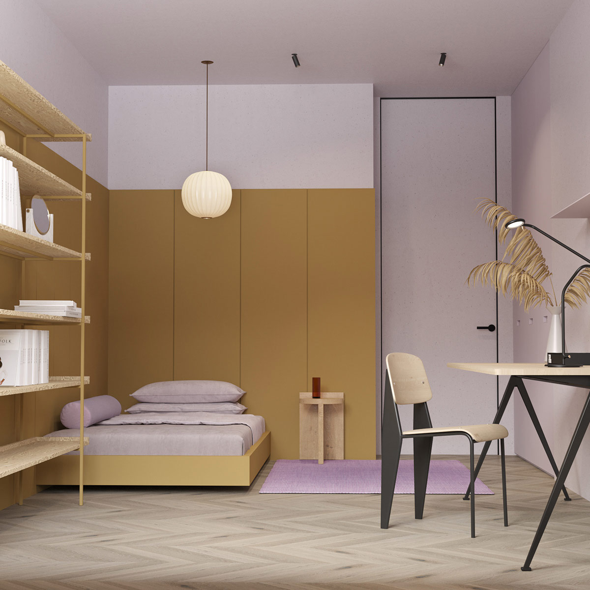 色彩质感强的室内设计,色彩主义室内设计