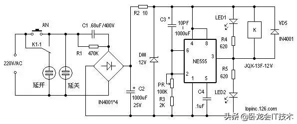 555定时器的作用,555定时器能构成哪三种常用电路