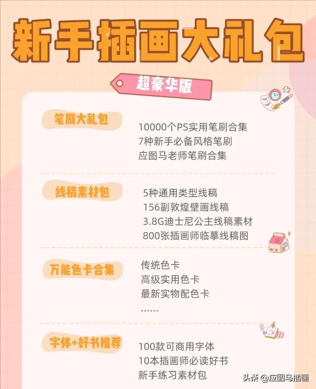 插画师入门必备,画画初学者临摹插画书