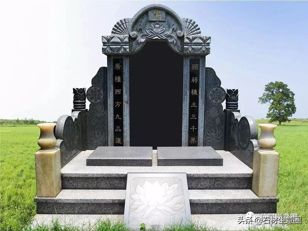 墓碑石材产地及价格,100种墓碑图片