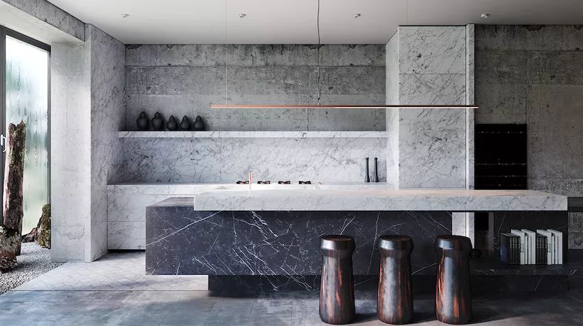 石材墙面安装的几种工艺,超薄墙体石材怎么安装