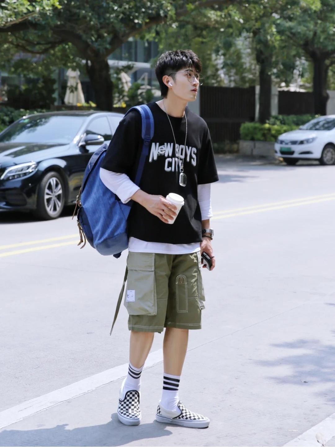 工装短裤搭配男生180,175男生如何穿短裤不显个子矮