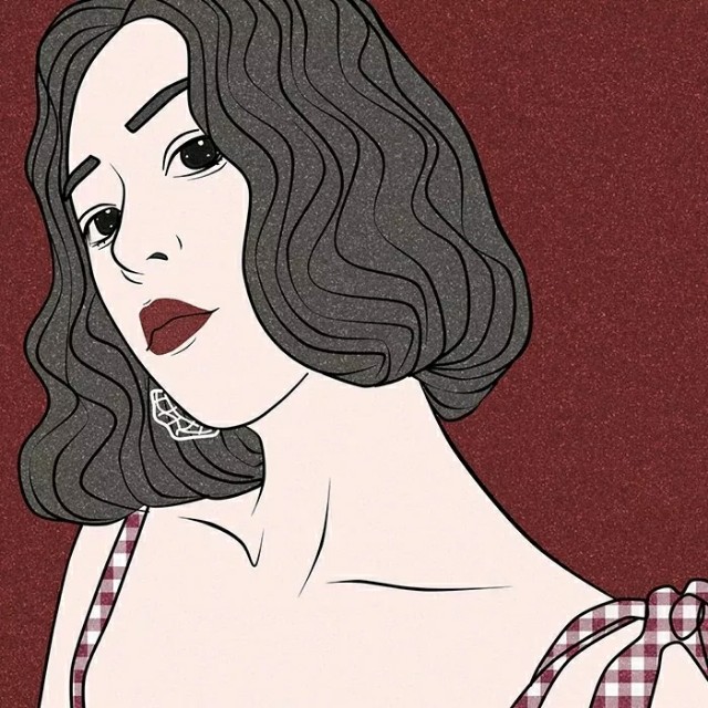 中性头像手绘森系,头像创意个性独特原宿手绘