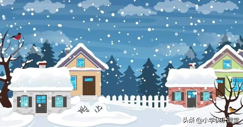 冬天到了下了一场大雪的看图写话,冬天的看图写话100字左右