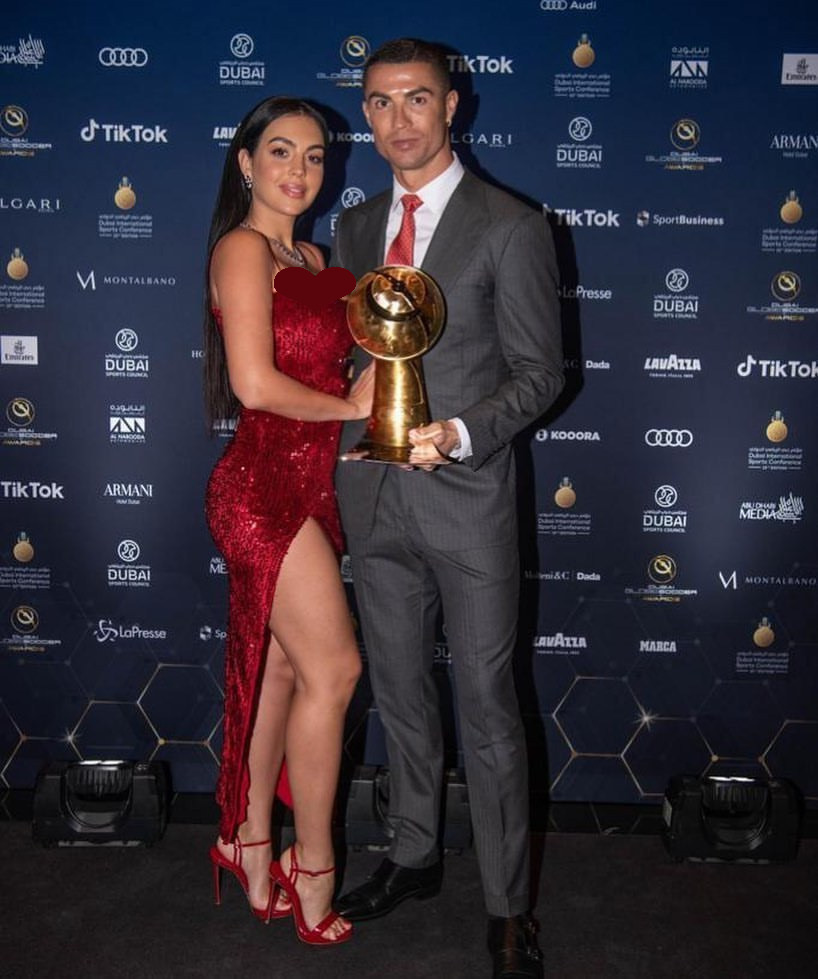 c罗未婚妻,c罗和女友外出惊艳礼服抢眼