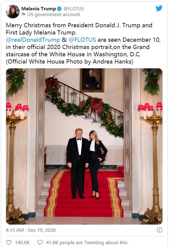 特朗普圣诞贺卡,特朗普送的圣诞礼物