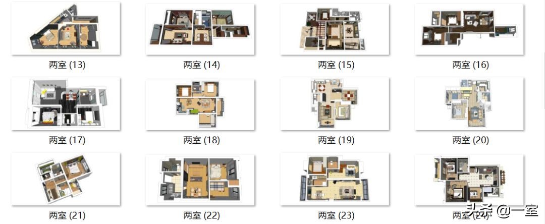 su别墅模型库合集,大师su模型