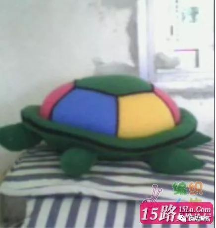 编织乌龟的织法,乌龟靠垫编织视频教程