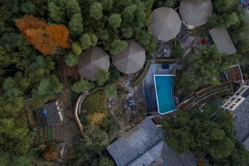 最美的民宿隐藏在森林云海,观光玻璃栈道民宿