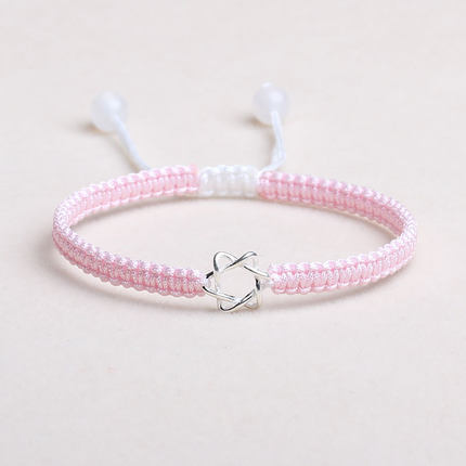 棉麻绳编织手链教程,情侣手链单绳