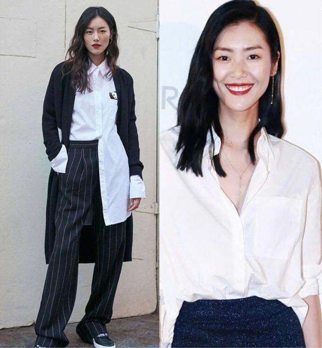 明星示范白衬衫时髦搭配,明星复古白衬衫搭配什么衣服