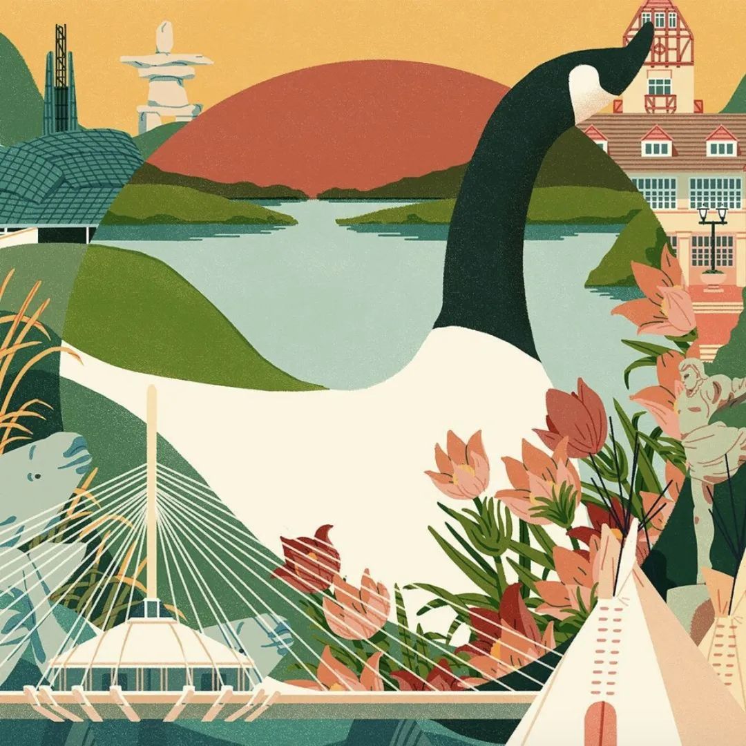 精妙的细节和色彩插画,插画作品想象力是最吸引人的色彩